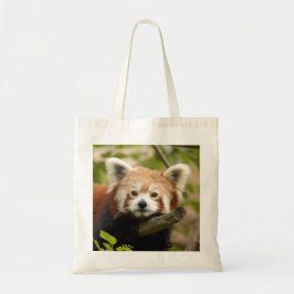 Bolso De Tela Panda-007 rojo, panda roja
