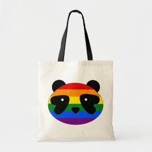 Bolso De Tela Panda arcoiris, Panda LGBTQ, Panda Queer- Orgullo