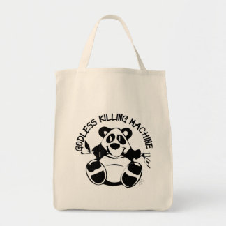 BOLSO DE TELA PANDA ATEA DE LA MÁQUINA DE LA MATANZA