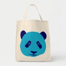 Bolso De Tela Panda - Azul