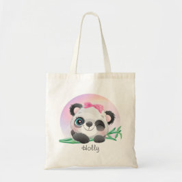 Bolso De Tela Panda Bamboo       