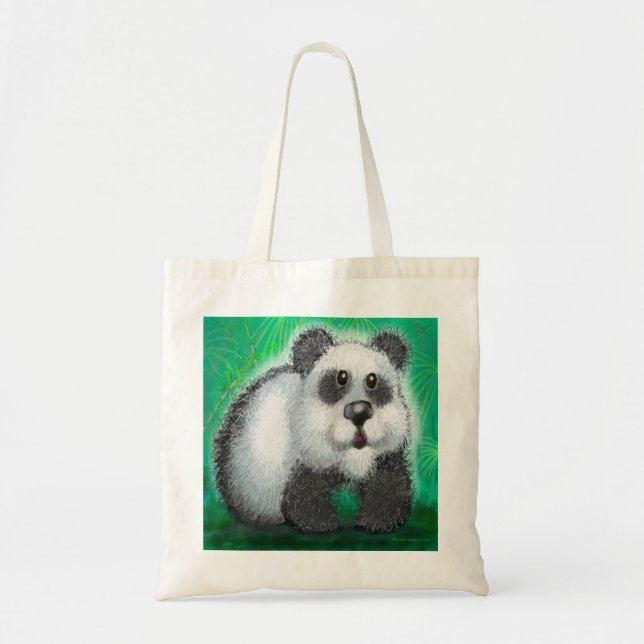Bolso De Tela Panda Bear (Frente)