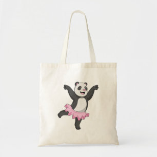 Bolso De Tela Panda como Ballerina en el ballet