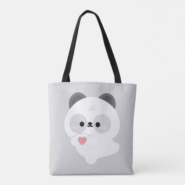 Bolso De Tela Panda de Amor Adorable (Reverso)