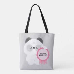 Bolso De Tela Panda de baja energía certificado