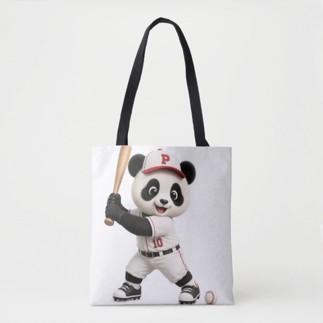 Bolso De Tela Panda de béisbol (Anverso)