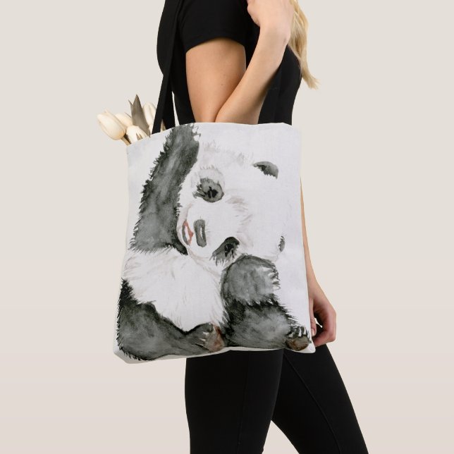 Bolso De Tela Panda del bebé el | lindo y peludo (Detalle)