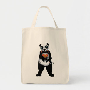 Bolso De Tela Panda del pelotón el   del suicidio