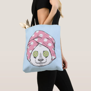 Bolso De Tela Panda en el balneario