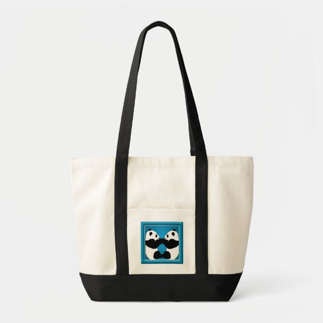 Bolso De Tela Panda Friends Tote Bag (Frente)