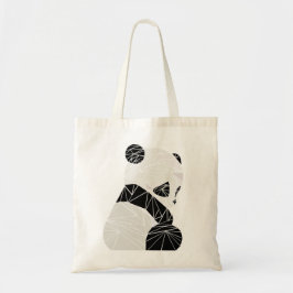 Bolso De Tela Panda geométrica
