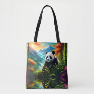 Bolso De Tela Panda gigante en la montaña