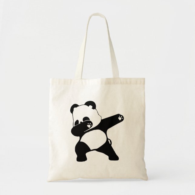 Bolso De Tela Panda haciendo dab  (Frente)