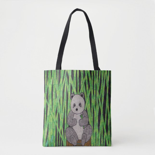 Bolso De Tela Panda (individual) - Tote (Anverso)