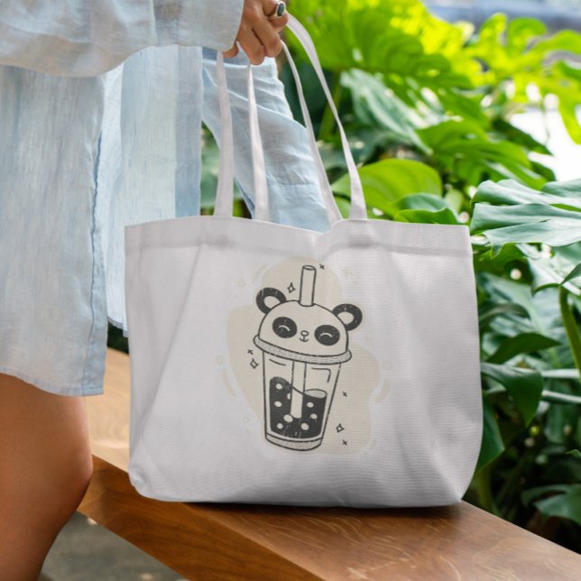 Bolso De Tela Panda Milshake Bebe Tote Bag (Subido por el creador)