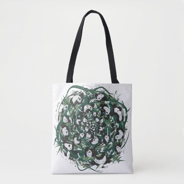 Bolso De Tela Panda-monium (Anverso)