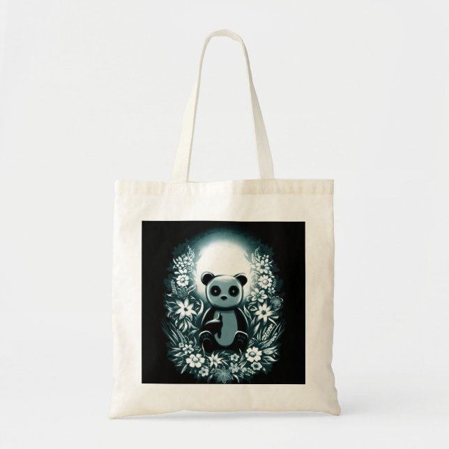 Bolso De Tela Panda Moon (Frente)