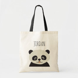 Bolso De Tela Panda Pal: Tote de Ilustracion Panda personalizado