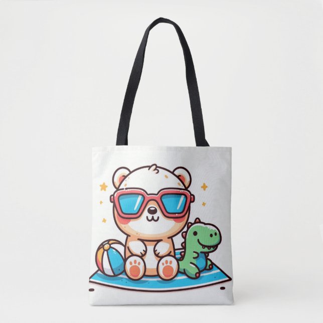 Bolso De Tela Panda Palooza (Anverso)