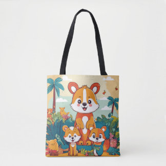 Bolso De Tela Panda Paradise