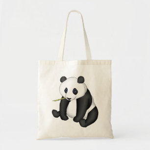 Bolso De Tela Panda que come el bambú