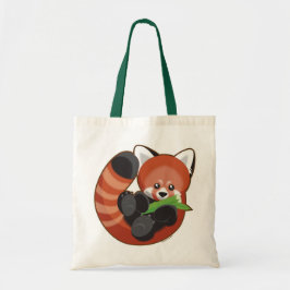 Bolso De Tela Panda roja