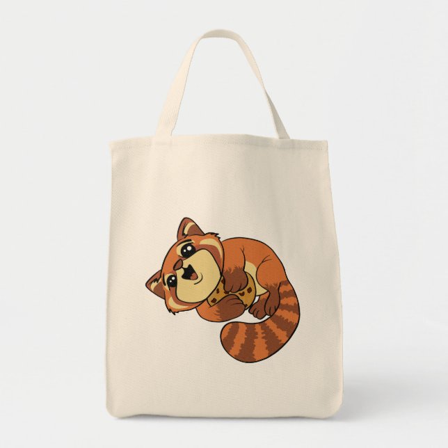 Bolso De Tela ¡Panda roja! (Frente)