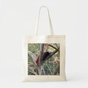 Bolso De Tela Panda rojo