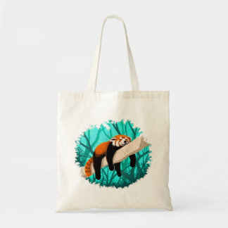 Bolso De Tela Panda rojo