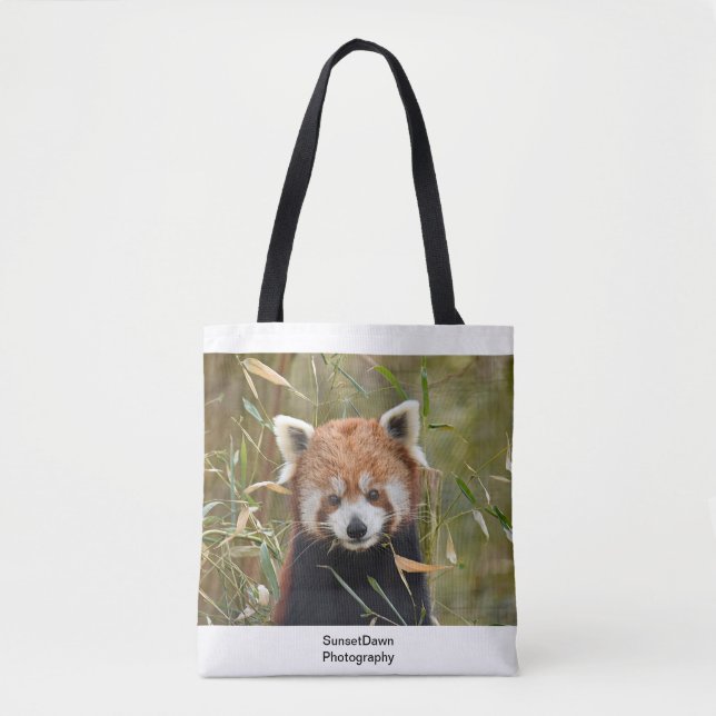 Bolso De Tela Panda rojo (Anverso)