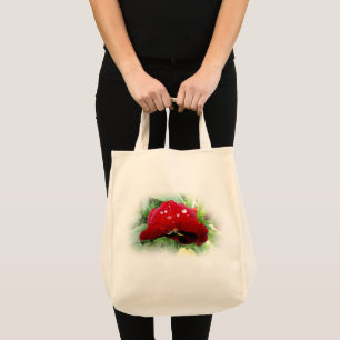 Bolso De Tela Panda rojo brillante