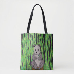 Bolso De Tela Panda (único) - Tote