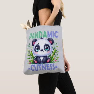 Bolso De Tela Pandamic Cuteness. Personalizado Cute baby Panda
