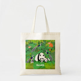 Bolso De Tela Pandas Lady Amherst's Pheasants Red Pandas Bamboo