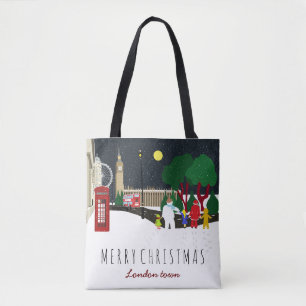 Bolso De Tela Pandilla de navidades en Londres Tote Bag