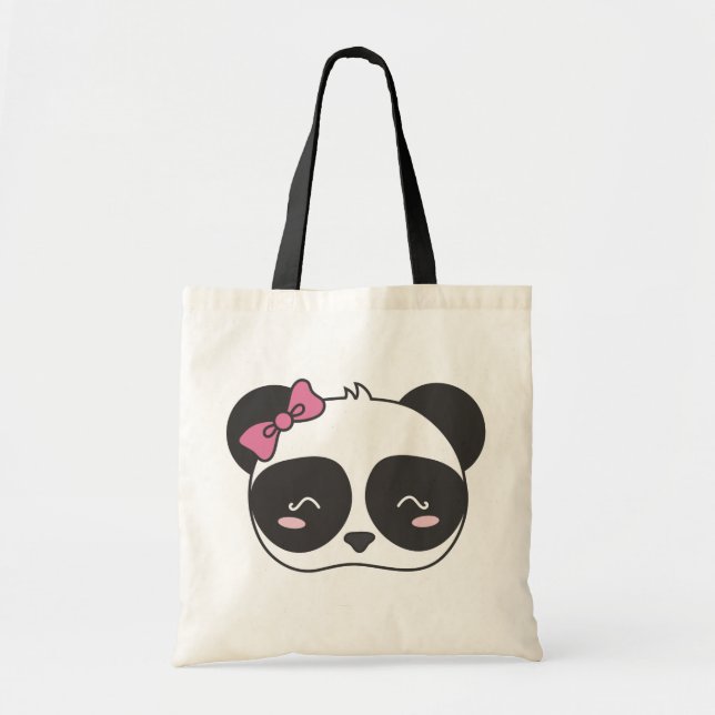 Bolso De Tela Pandora, la panda adorable (Frente)