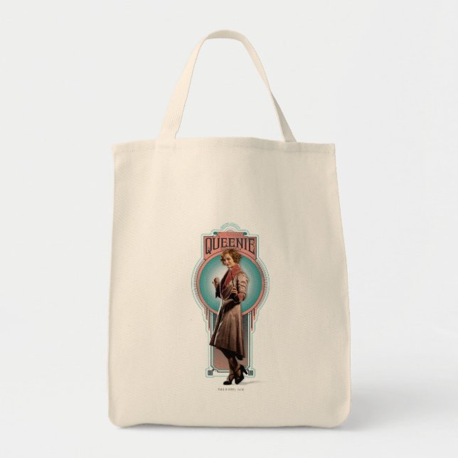 Bolso De Tela Panel Art Deco de QUEENIE GOLDSTEIN™ (Frente)