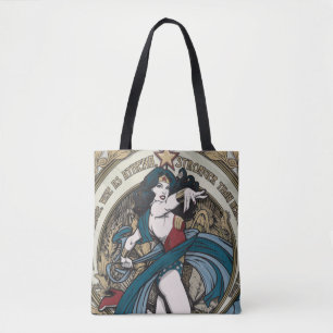 Bolso De Tela Panel de Art Nouveau para mujer maravilla