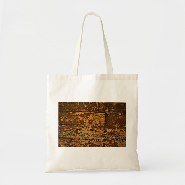 Bolso De Tela Panel de madera de Worn antiguo (Frente)