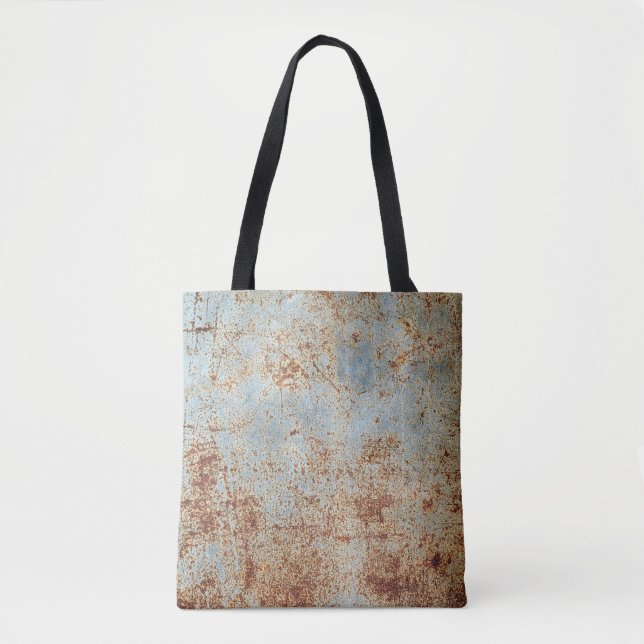 Bolso De Tela Panel metalizado rusto, fondo texturado (Anverso)