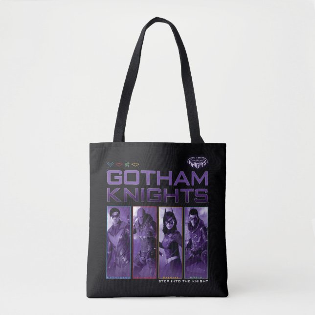 Bolso De Tela Paneles Héroes de Gotham Knights (Anverso)