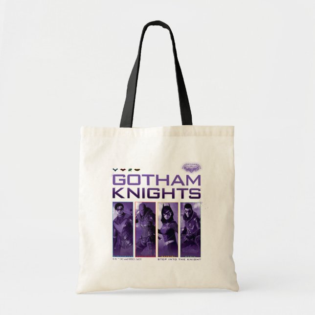 Bolso De Tela Paneles Héroes de Gotham Knights (Frente)