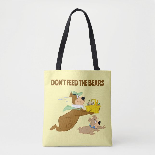 Bolso De Tela Pánico de Oso Yogi y Boo-Boo (Anverso)