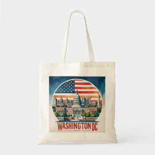 Bolso De Tela Panorama de Washington DC