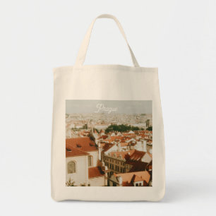 Bolso De Tela Panorama urbano de Praga como recuerdo