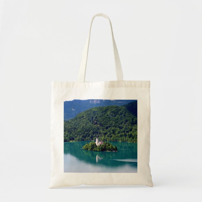 Bolso De Tela Panoramic view of Bled Lake (Frente)