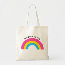 Bolso De Tela Pansexual Orgullo Bandera Arcoiris Monograma Tote 