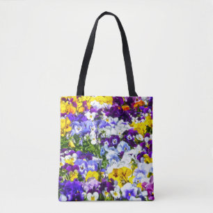 Bolso De Tela Pansies