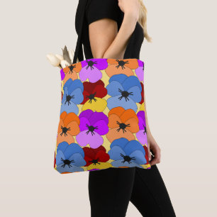 Bolso De Tela Pansy Collage