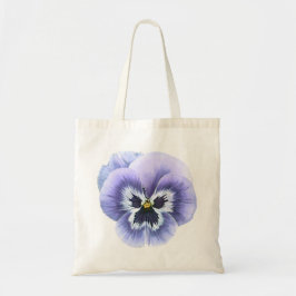 Bolso De Tela Pansy Face Purple